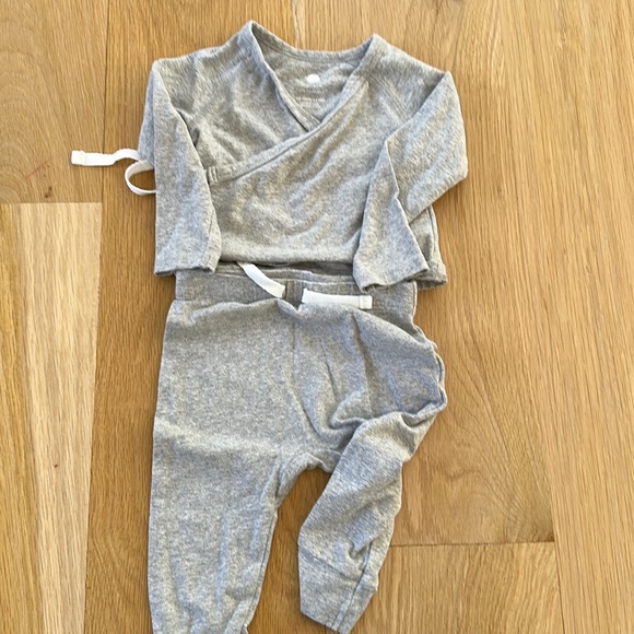 Soft stretch cotton two piece from rise little earthling 6-9mths - Picture 1 of 2